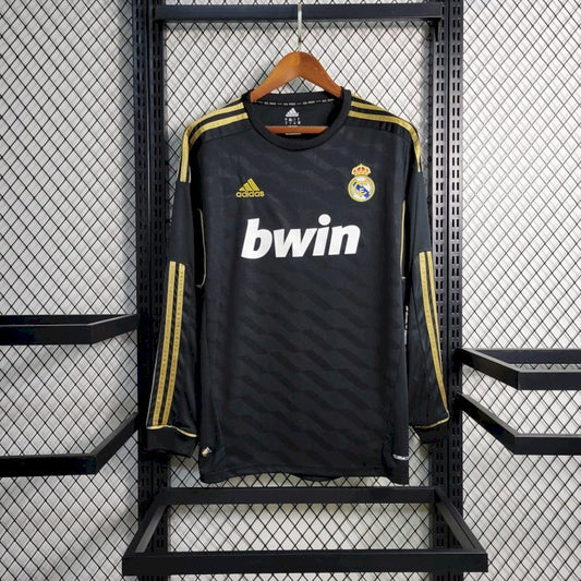 Real Madrid 2011/2012 Away Retro Jersey Long Sleeves